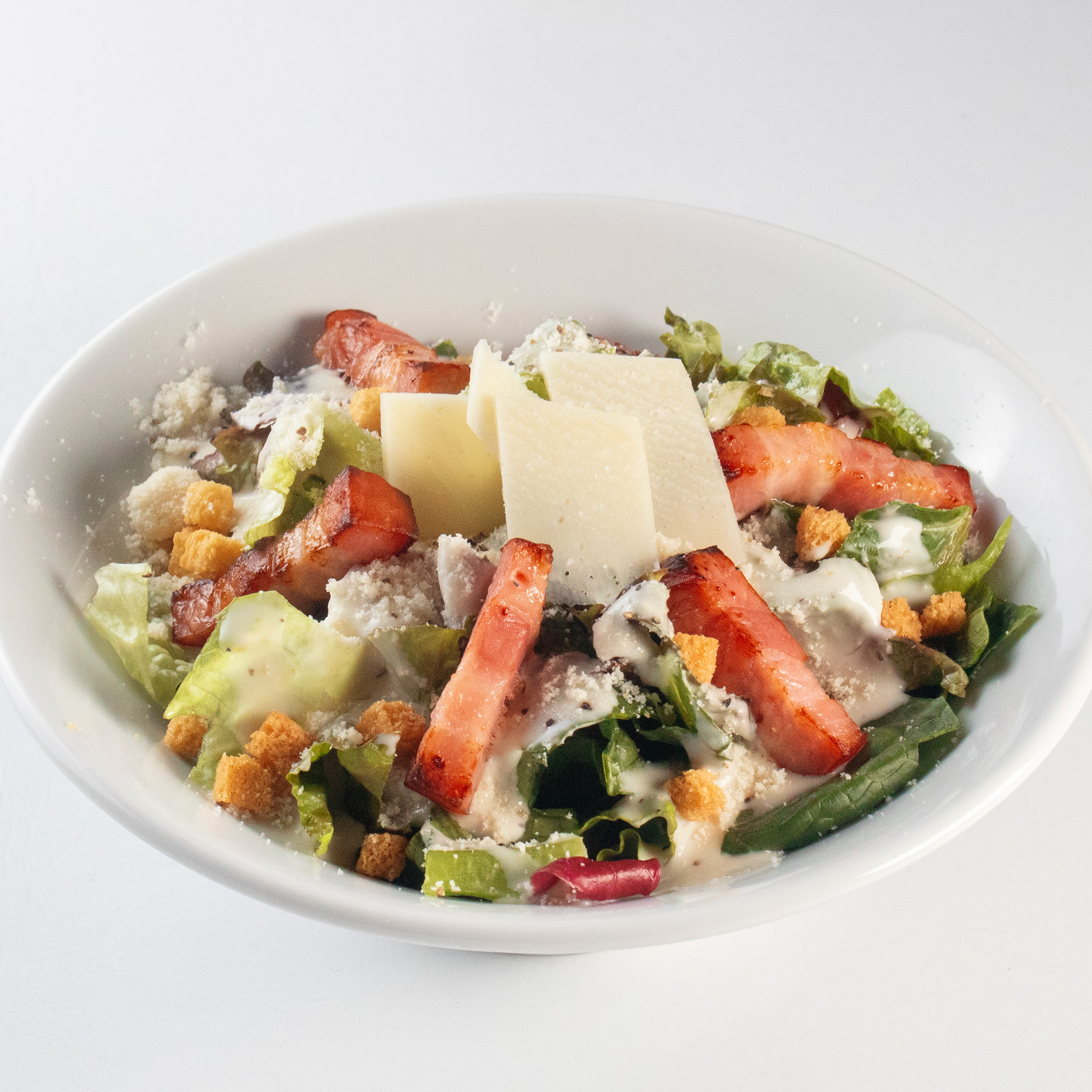 ”炙りベーコンのシーザーサラダ”