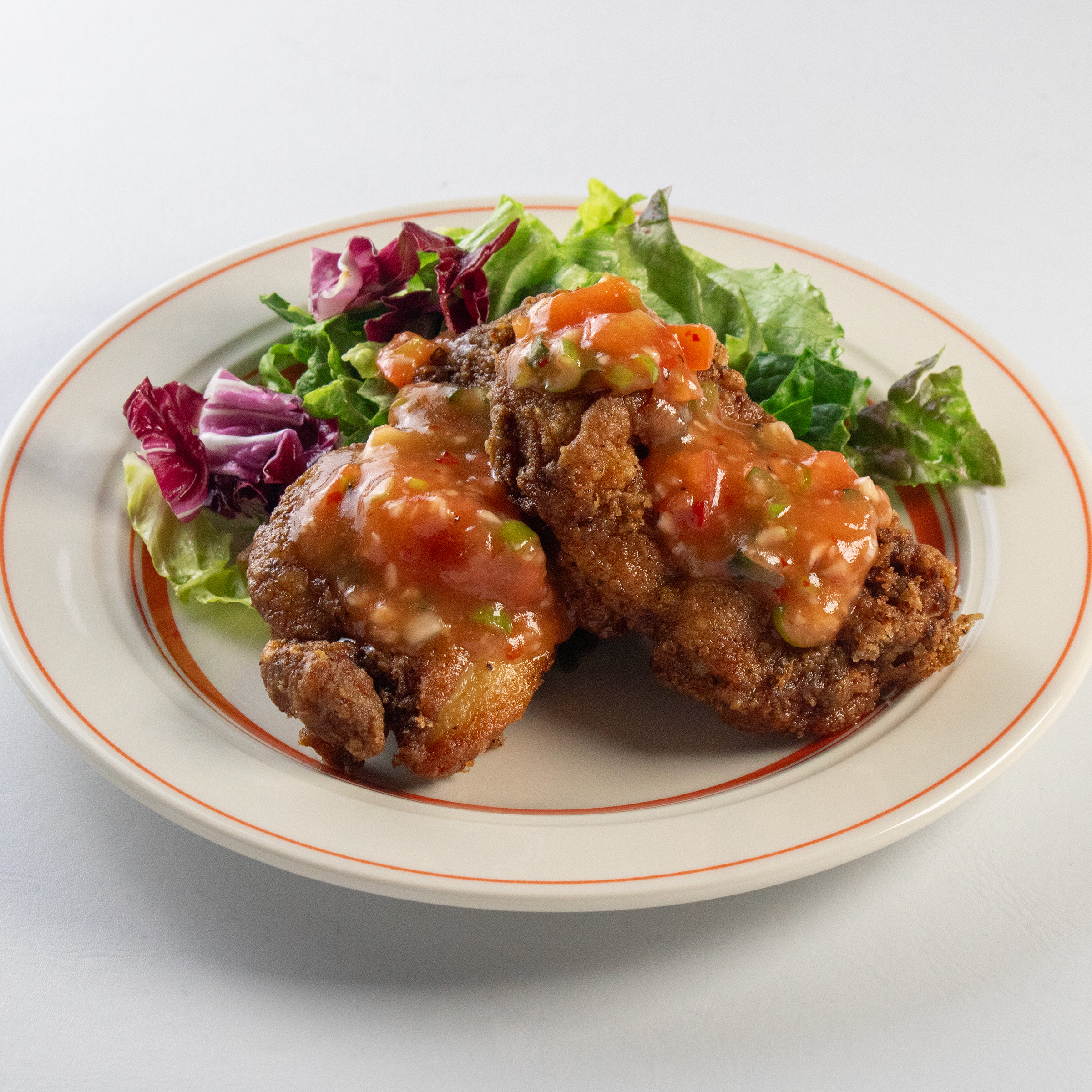 ”スパイシーチキンのフリット”